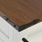 HOMLUX 54" Kitchen Island with Sliding Barn Door in White, , large