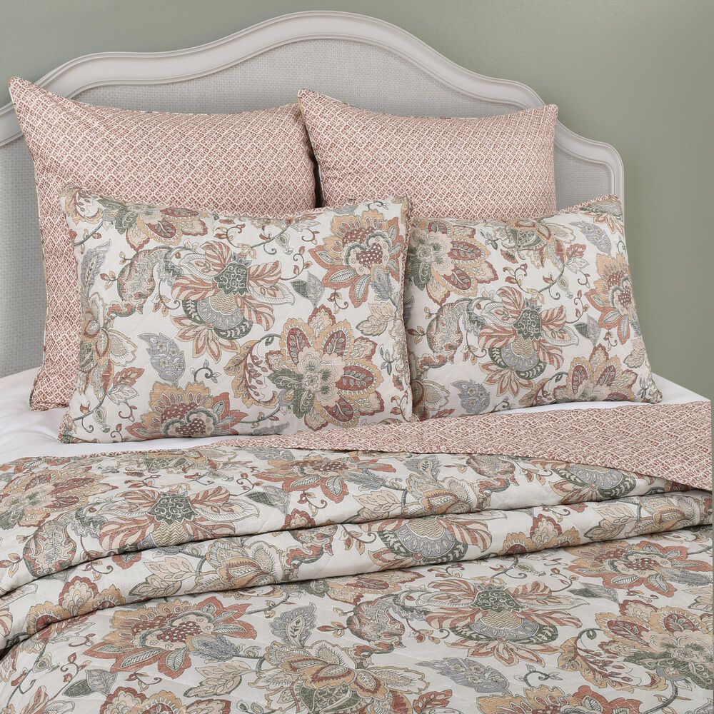 J. Queen New York Janessa 3-Piece Full/Queen Quilt Set in Spice, , large