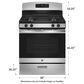 GE Appliances 4.8 Cu. Ft. Freestanding Gas Range in Stainless Steel, , large