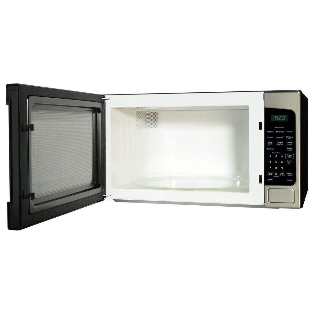 GE Appliances 2.0 Cu. Ft. Countertop Microwave Oven in Black and Stainless Steel, , large