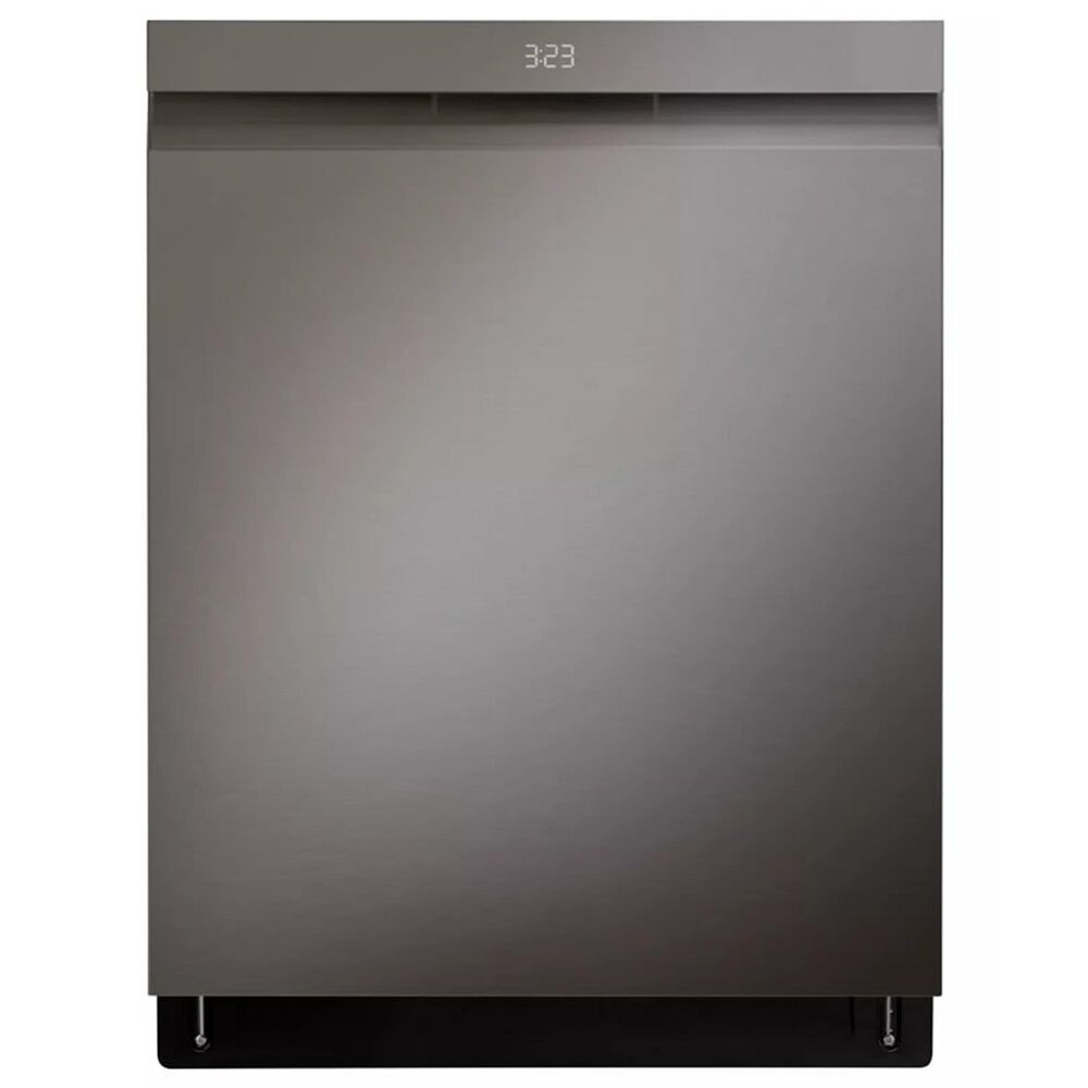 LG 2-Piece Kitchen Package with 30 Cu. Ft. Smart Wi-Fi Enabled Refrigerator and Pocket Handle Dishwasher in Black Stainless Steel, , large