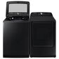 Samsung 5.2 Cu. Ft. Smart Top Load Impeller Washer and 7.4 Cu. Ft. Electric Dryer in Brushed Black, , large