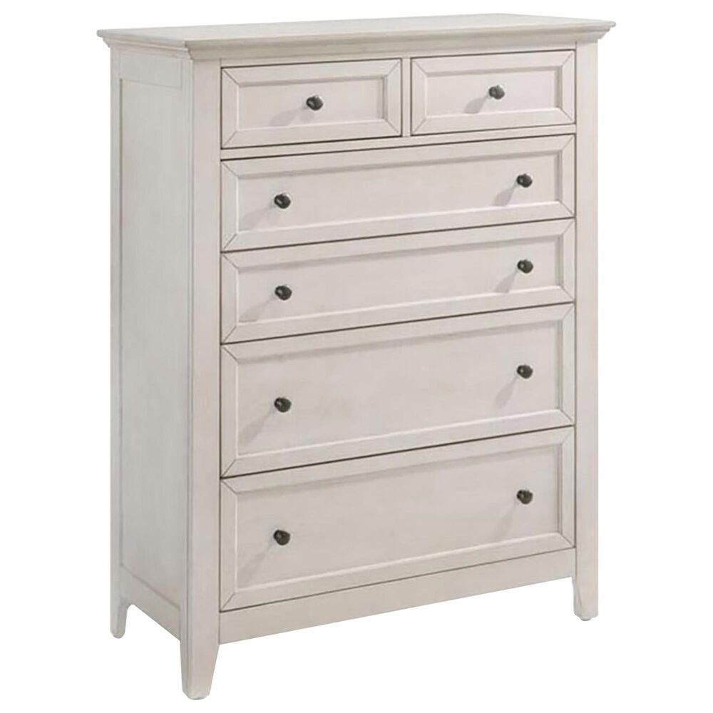 Hawthorne Furniture San Mateo 5-Piece King Storage Bedroom Set in Rustic White, , large
