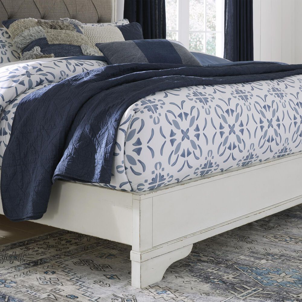 Ashley Blendon Queen Upholstered Panel Bed in Rustic Brown, , large