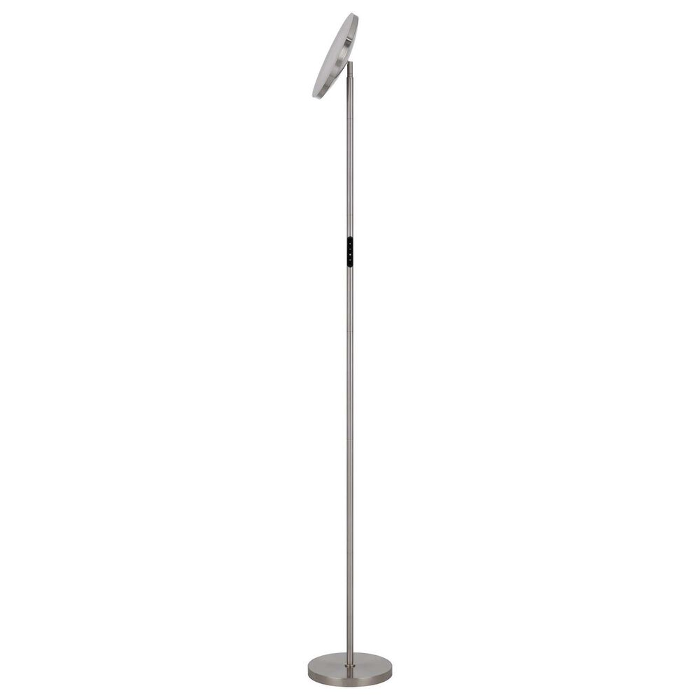 Cal Lighting Christi Integrated LED Floor Lamp in Brushed Steel, , large