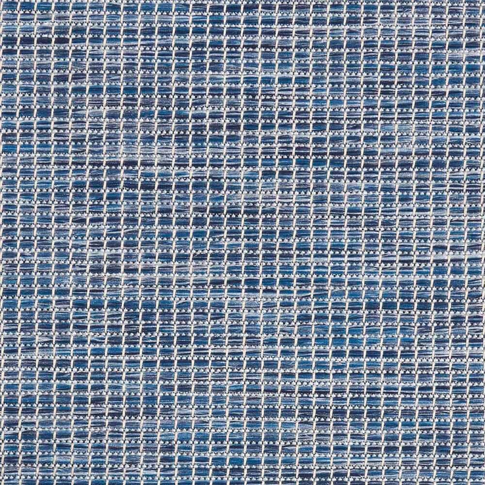 Nourison Positano 8' Round Navy Blue Indoor/Outdoor Area Rug, , large