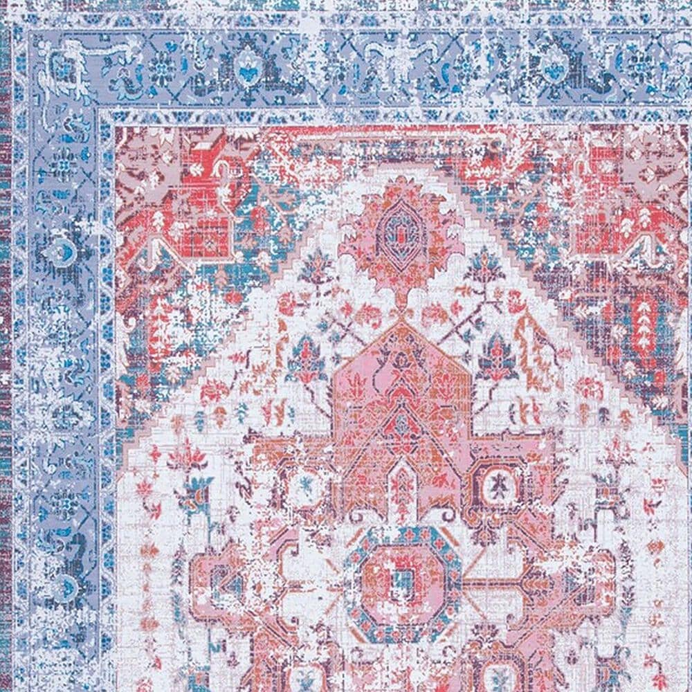 Safavieh Serapi  4&#39; x 6&#39; Rust and Blue Area Rug, , large