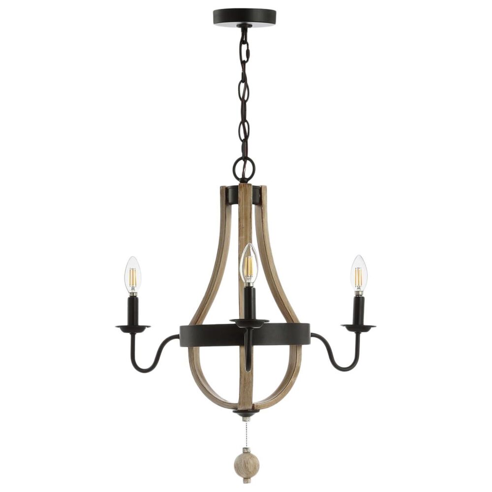 Safavieh Kamari Pendant in Black/Brown Wooden, , large