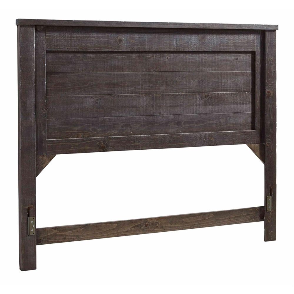 Tiddal Home Wheaton Queen Headboard in Charcoal Distressed, , large