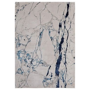 Feizy Indio 6"7" x 9"6" Ivory and Blue Area Rug, , large
