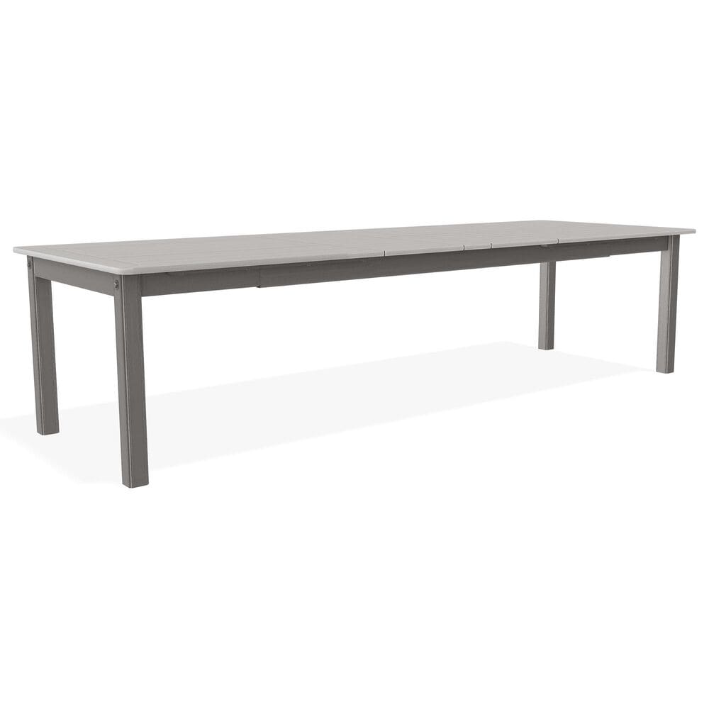 Telescope Rectangular Extension Dining Table in Warm Grey - Table Only, , large