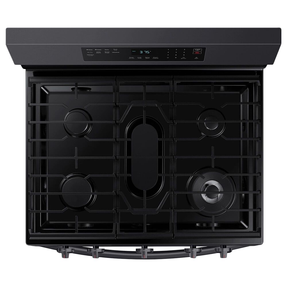 Samsung 6 Cu. Ft. Freestanding Gas Range with No-Preheat Air Fry in Black Stainless Steel, , large