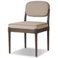 Four Hands Esther Side Chair with Antwerp Taupe Cushion in Brown Oak, , large