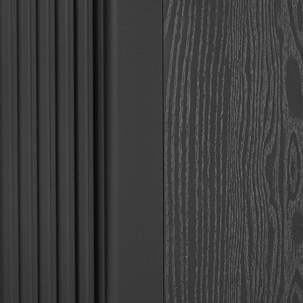 HOMLUX 51" Fluted Kitchen Island with Drop Leaf in Black Ash, , large
