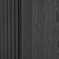 HOMLUX 51" Fluted Kitchen Island with Drop Leaf in Black Ash, , large