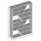 Furniture of America Cramer Bookcase in Espresso, , large