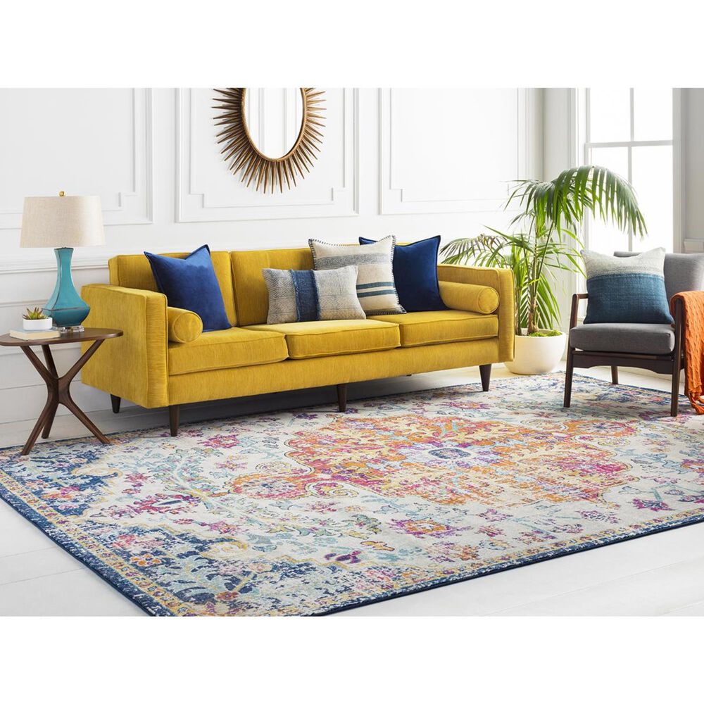 Surya Harput HAP-1000 5&#39;3&quot; x 7&#39;3&quot; Saffron and Gray Area Rug, , large