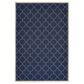 Oriental Weavers Marina Navy and Ivory 1"9" x 3"9" Indoor/Outdoor Area Rug, , large