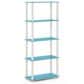 HOMLUX 5-Tier Display Rack in Light Blue and White, , large