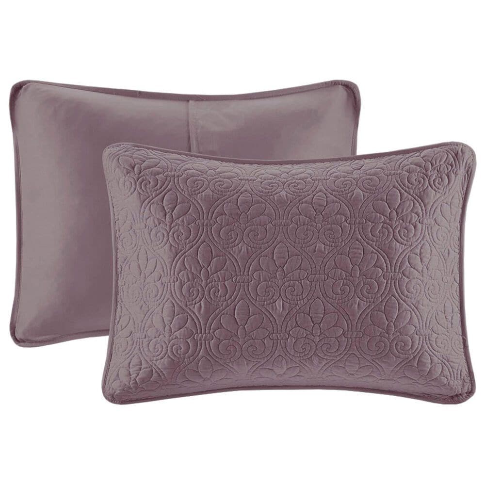 Hampton Park Quebec 3-Piece Full/Queen Quilt Set in Purple, , large