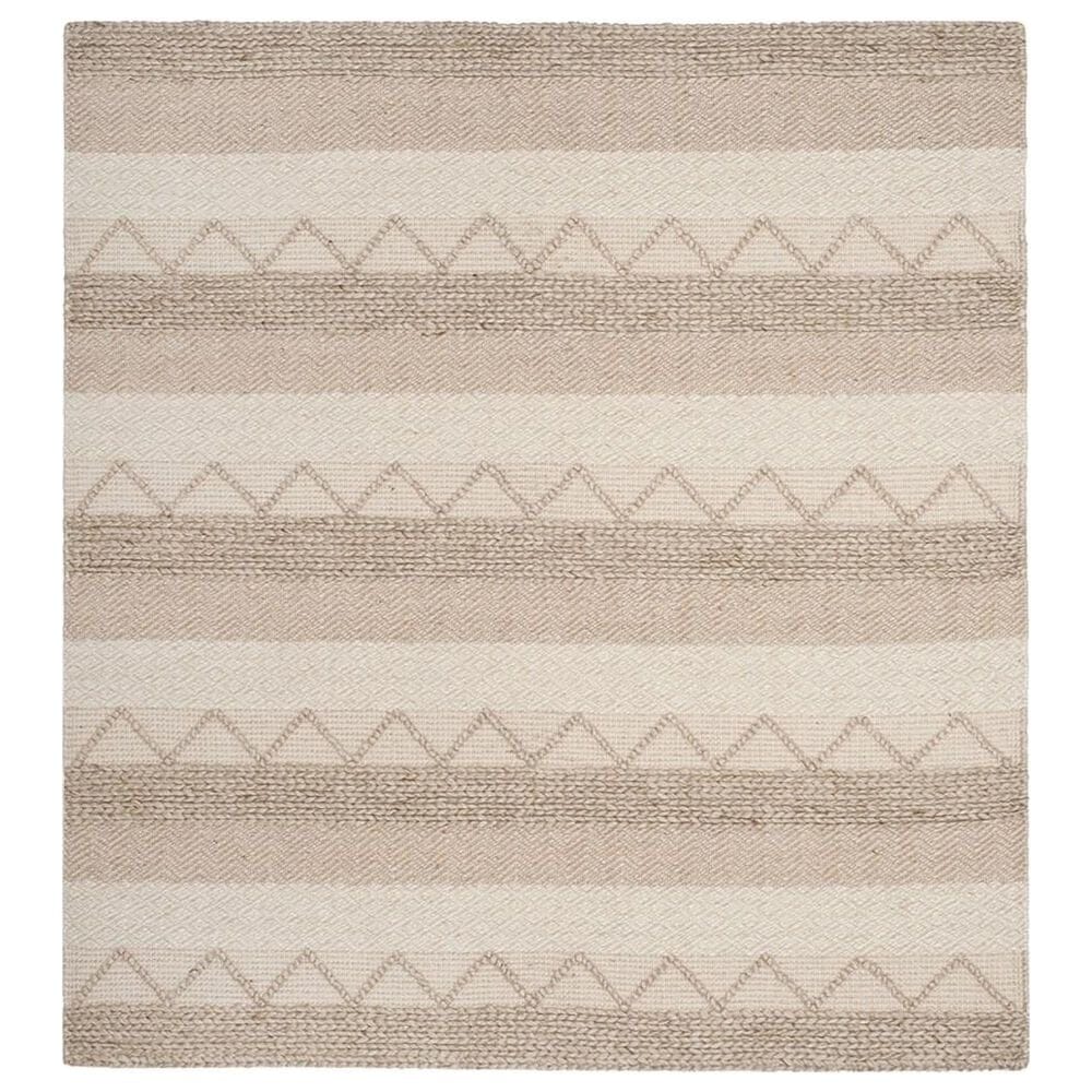 Safavieh Natura NAT103 6" Square Beige Area Rug, , large