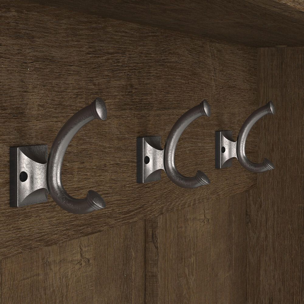 Bush Woodland Hall Tree with Storage Bench in Ash Brown Nebraska