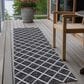 Dalyn Rug Company York 2"3" x 7"6" Black Indoor/Outdoor Runner, , large
