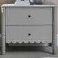 Modway Emmeline Scalloped 2 Drawer Nightstand in Light Gray, , large