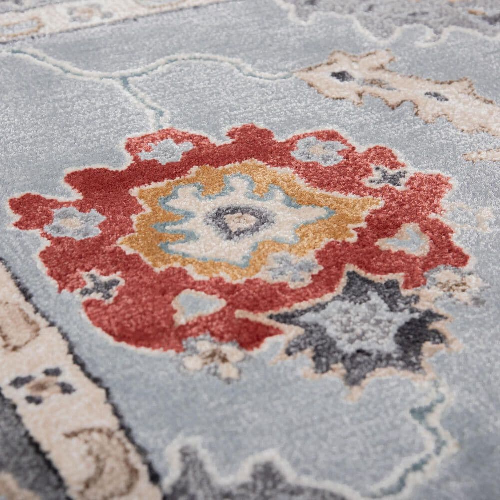 RIZZY Sapphire Blue and Gray 5' x 8' Area Rug, , large
