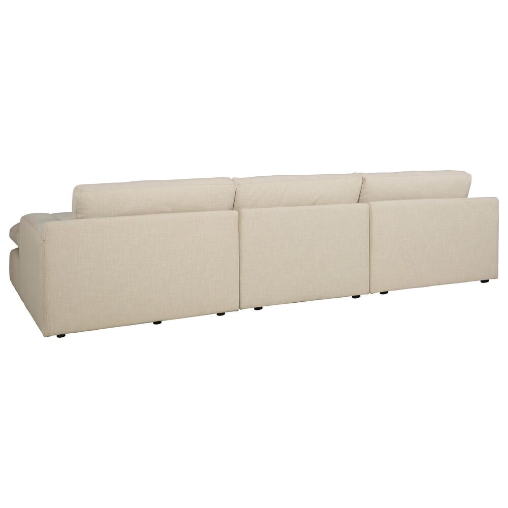 Ashley Elyza 3-Piece Right Facing Sectional with Chaise in Linen, , large