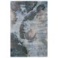 Nourison Prismatic PRS14 3"9" x 5"9" Grey and Slate Area Rug, , large