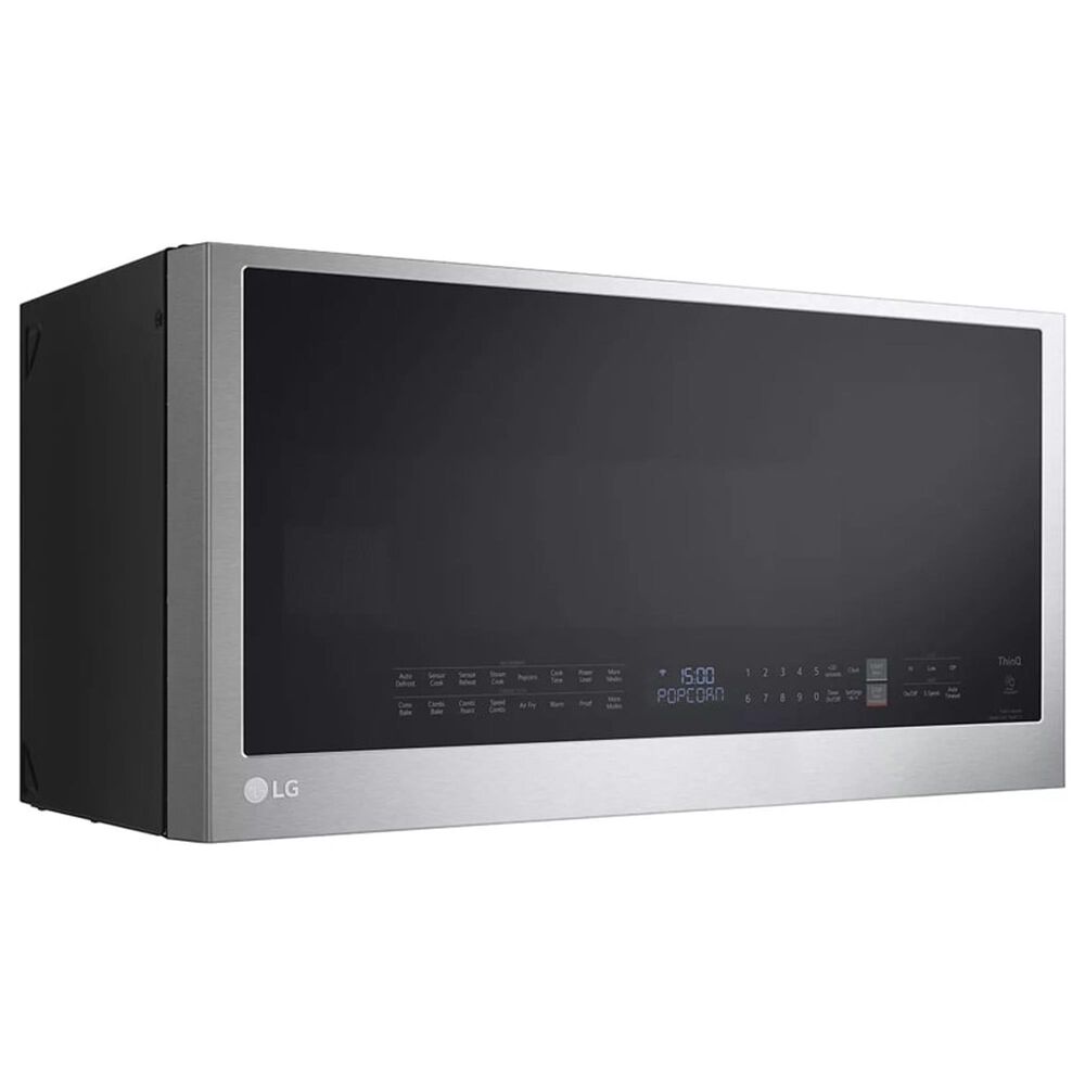 LG 2-Piece Kitchen Package with 6.3 Cu. Ft. Gas Slide-In Range and Microwave in Print Proof Stainless Steel, , large