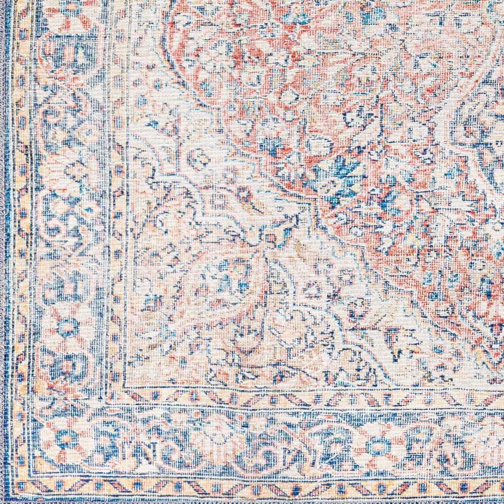 Surya Colin 2&#39;7&quot; x 12&#39; Red, Blue, Tan, Yellow and Cream Runner, , large