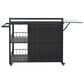 Hearth and Haven Patio Serving Cart in Dark Brown, , large