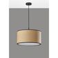 Adesso Harvest 1-Light Large Drum Pendant in Black, , large