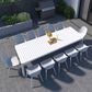 International Home Miami Aster 13-Piece Rectangular Extendable Patio Dining Set in White, , large