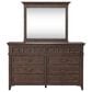Belle Furnishings Paradise Valley 4-Piece King Bedroom Set in Saddle Brown, , large