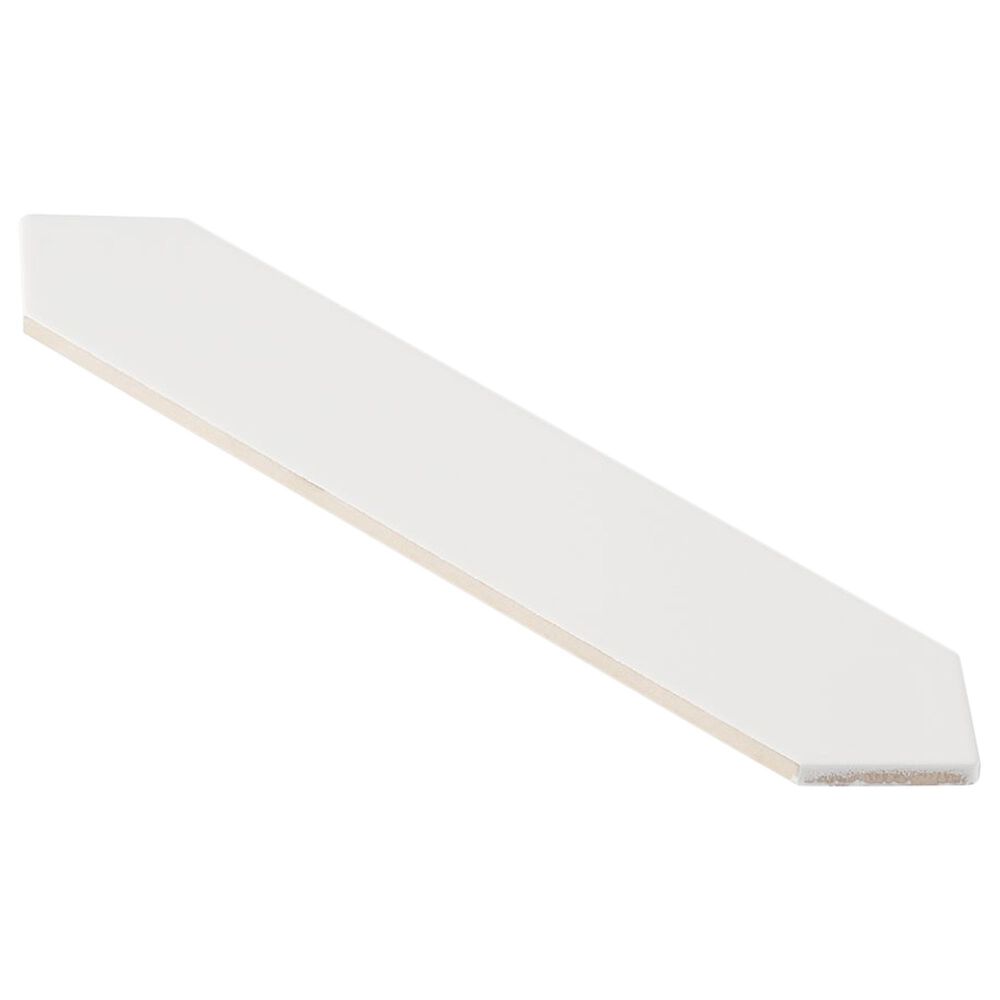 Soho Studio Clark White 2.6" x 13" Ceramic Tile, , large
