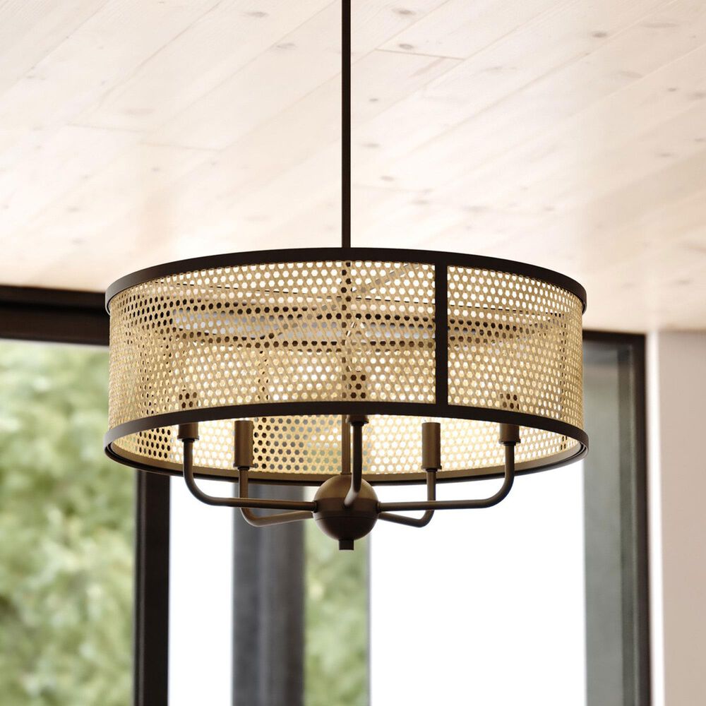 Vaxcel Berens 5-Light Pendant in Matte Black, , large