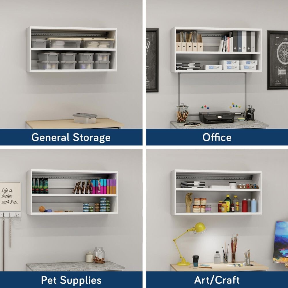 Sauder Wall-Mounted Upper Cabinet &amp; Doors Bundle, , large