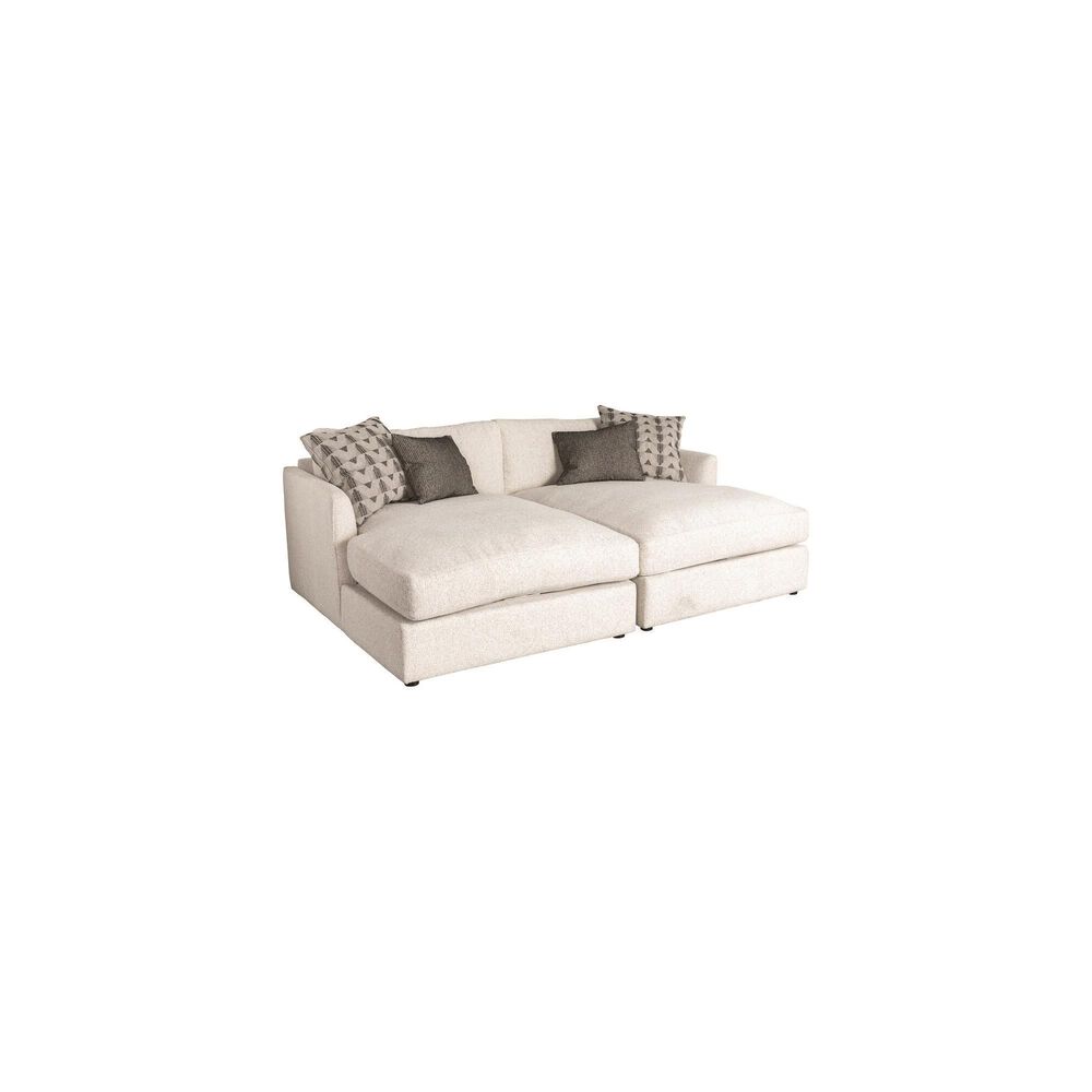 Jonathan Louis Leon 2-Piece Cuddler Sectional in Farina Oatmeal, , large