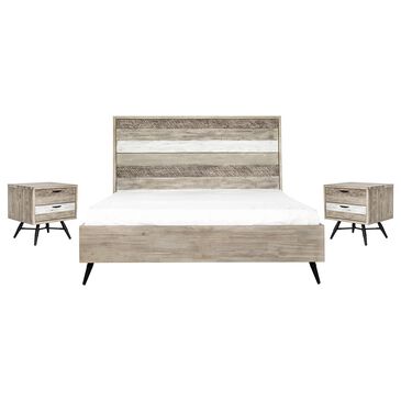 Blue River Bridges 3-Piece King Bed Set in Natural and Gray, , large