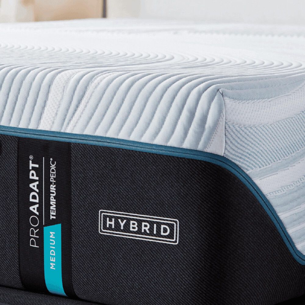 Tempur-Pedic ProAdapt 2.0 Medium Hybrid Full Mattress with Low Profile Box Spring, , large