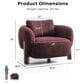 Furniture of America Premier Accent Chair in Burgundy Tweed, , large