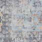 57 Grand by Nicole Curtis Series 1 2" x 6" Light Grey and Blue Runner, , large