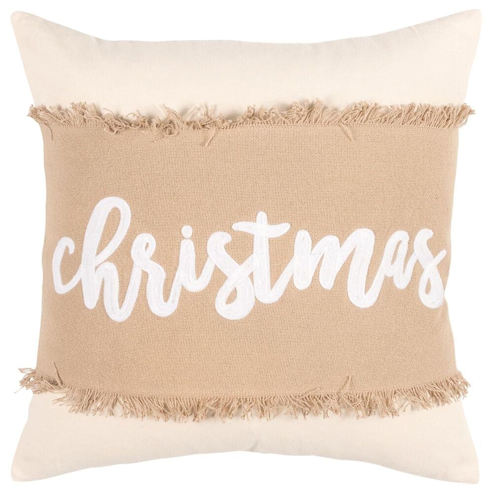 Rizzy Home Winter 20" Pillow in Natural, , large