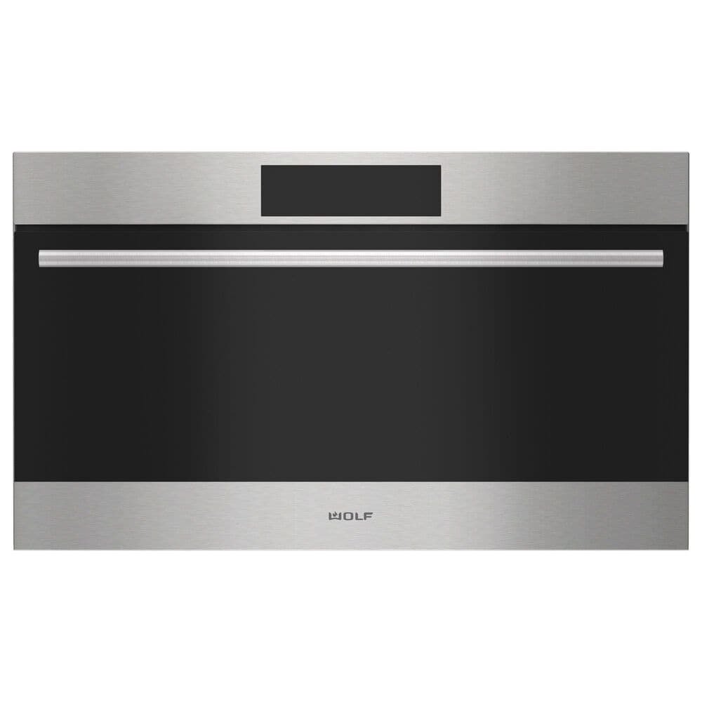 Wolf Appliances 1.6 Cu. Ft. E Series Transitional Drop-Down Door Speed Oven in Stainless Steel, , large