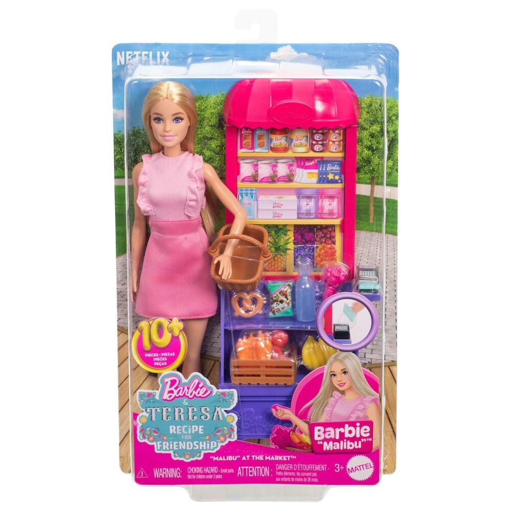 Barbie Recipe for Friendship Malibu at The Market Doll Playset in Multicolor, , large
