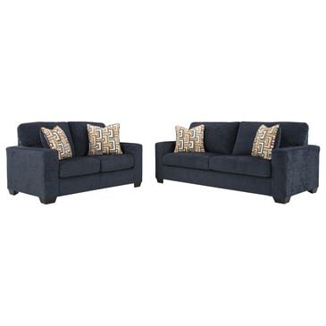 Ashley Aviemore Stationary Sofa and Loveseat Set in Ink, , large