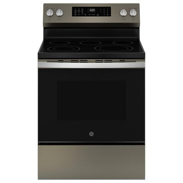 GE Appliances 30" Freestanding Electric Range with Convection in Fingerprint Resistant Slate, , large